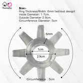Dimensions: 1.7cm inner diameter spiked silicone cock ring with 6mm thickness